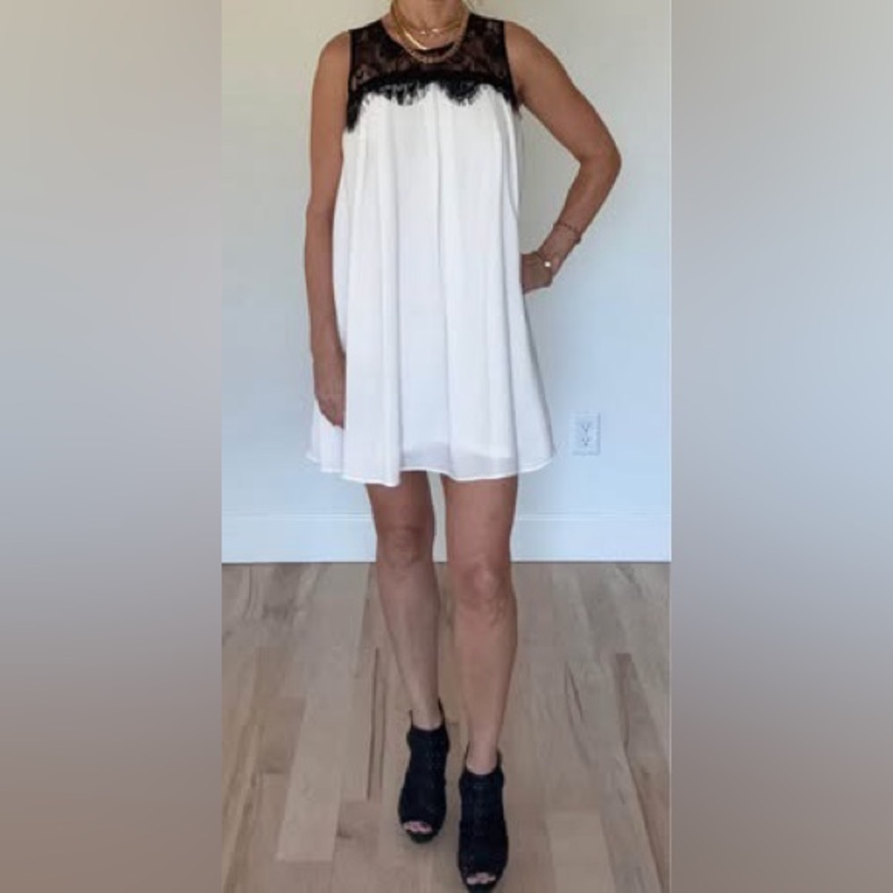 Elegant White Babydoll Dress